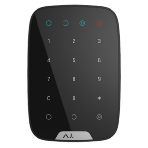 Clavier sans fil Ajax KeyPad Plus avec lecteur RFID, noir