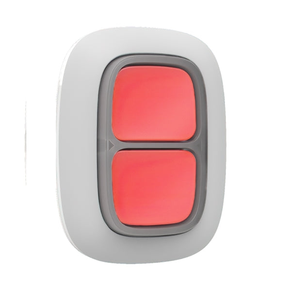 Bouton de panique double sans fil Ajax DoubleButton, blanc