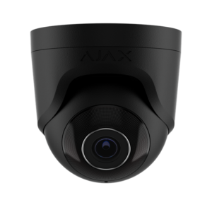 Caméra IP Ajax TurretCam 5 MP, tourelle, IR intelligent et IA intégrée, objectif fixe 4,0 mm, noir