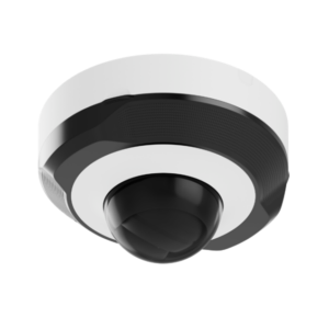 Caméra IP Ajax DomeCam 5 MP, dôme anti-vandale, IR intelligent et IA intégrée, objectif fixe 4,0 mm, blanc