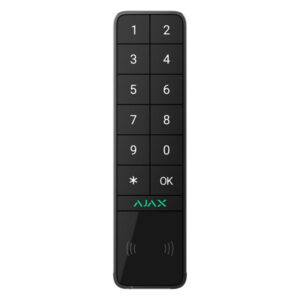 Clavier tactile extérieur Ajax KeyPad Outdoor avec Pass, Tag, smartphone et code, noir