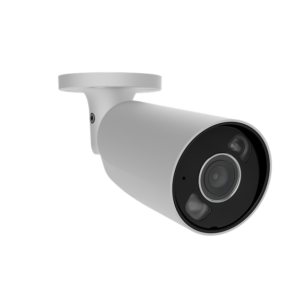 Caméra IP Ajax BulletCam 8 MP, bullet, éclairage hybride et IA intégrée, objectif fixe 4,0 mm, blanc