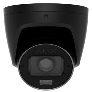 Caméra IP Ajax TurretCam 5 MP, tourelle, éclairage hybride et IA intégrée, objectif varifocal 2,8 – 12 mm, noir