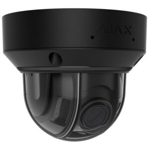Caméra IP Ajax DomeCam 8 MP, dôme anti-vandale, éclairage hybride et IA intégrée, objectif varifocal 2,8 – 12 mm, noir
